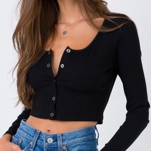 Button up black Long Sleeve too